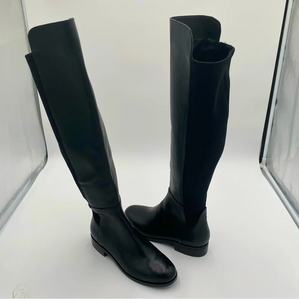 Cole Haan Chase Tall‎ Leather Over The Knee High Riding Boots Shoes 6.5 (NWOT)